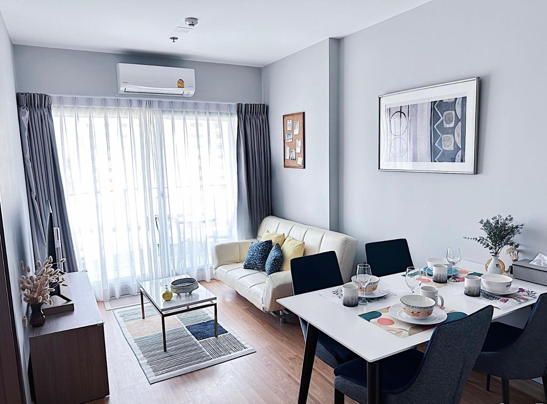 New & Cozy 2 Bedroom @ The Astra Sky River Chiang Mai Bagian luar foto