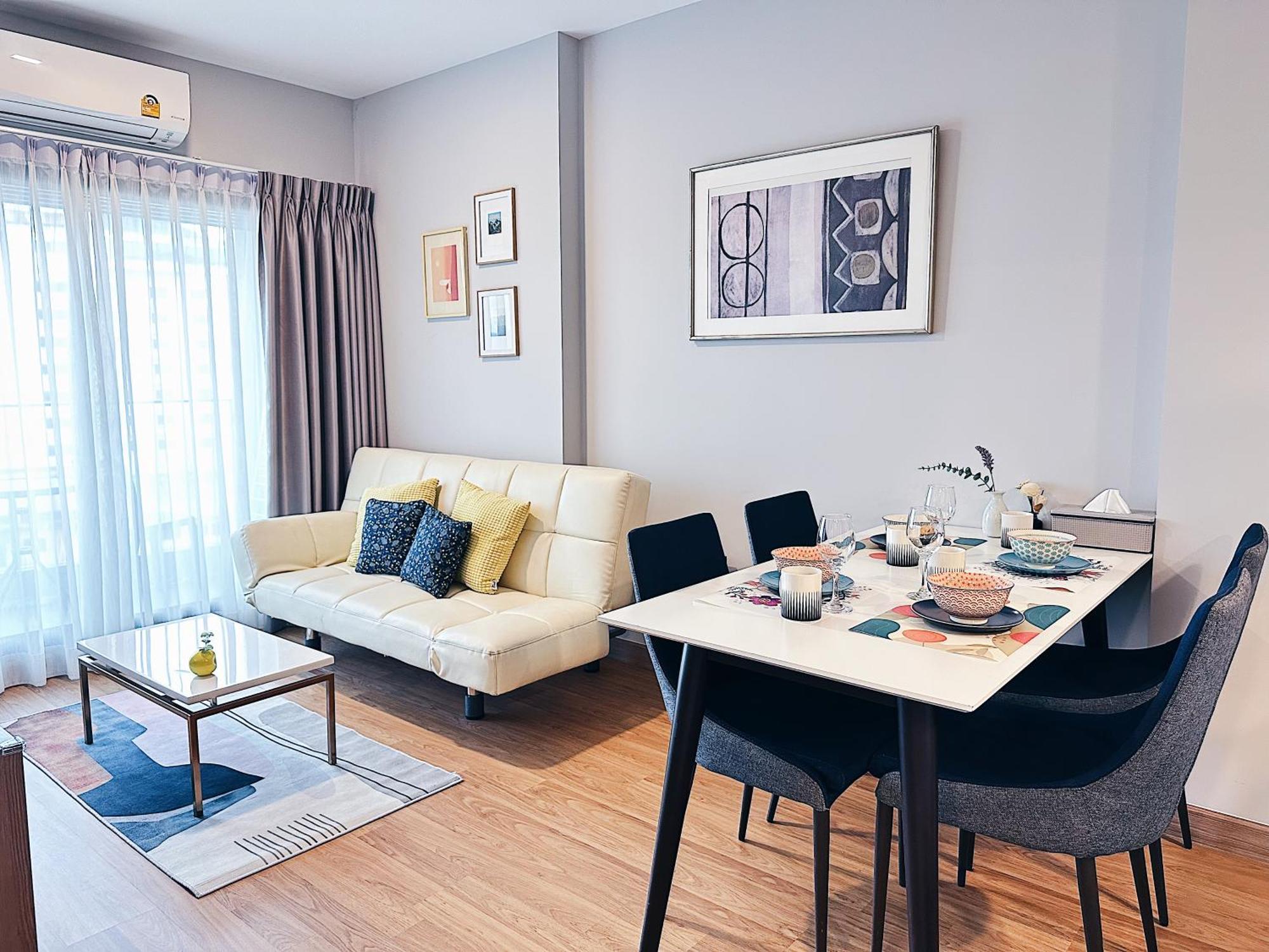 New & Cozy 2 Bedroom @ The Astra Sky River Chiang Mai Bagian luar foto